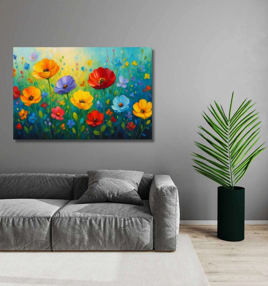 Beautiful Flower Painting For Wall Decoration | Flower Canvas Painting For Living Room | Floral Wall Art