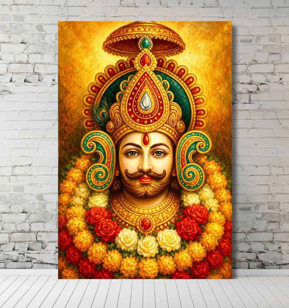 KUNJ CART – Khatu Shyam Painting | Royal Khatu Shyam Ji Photo Frame For Wall Art