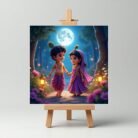 Cute Couple Mini Radha Krishna Painting3