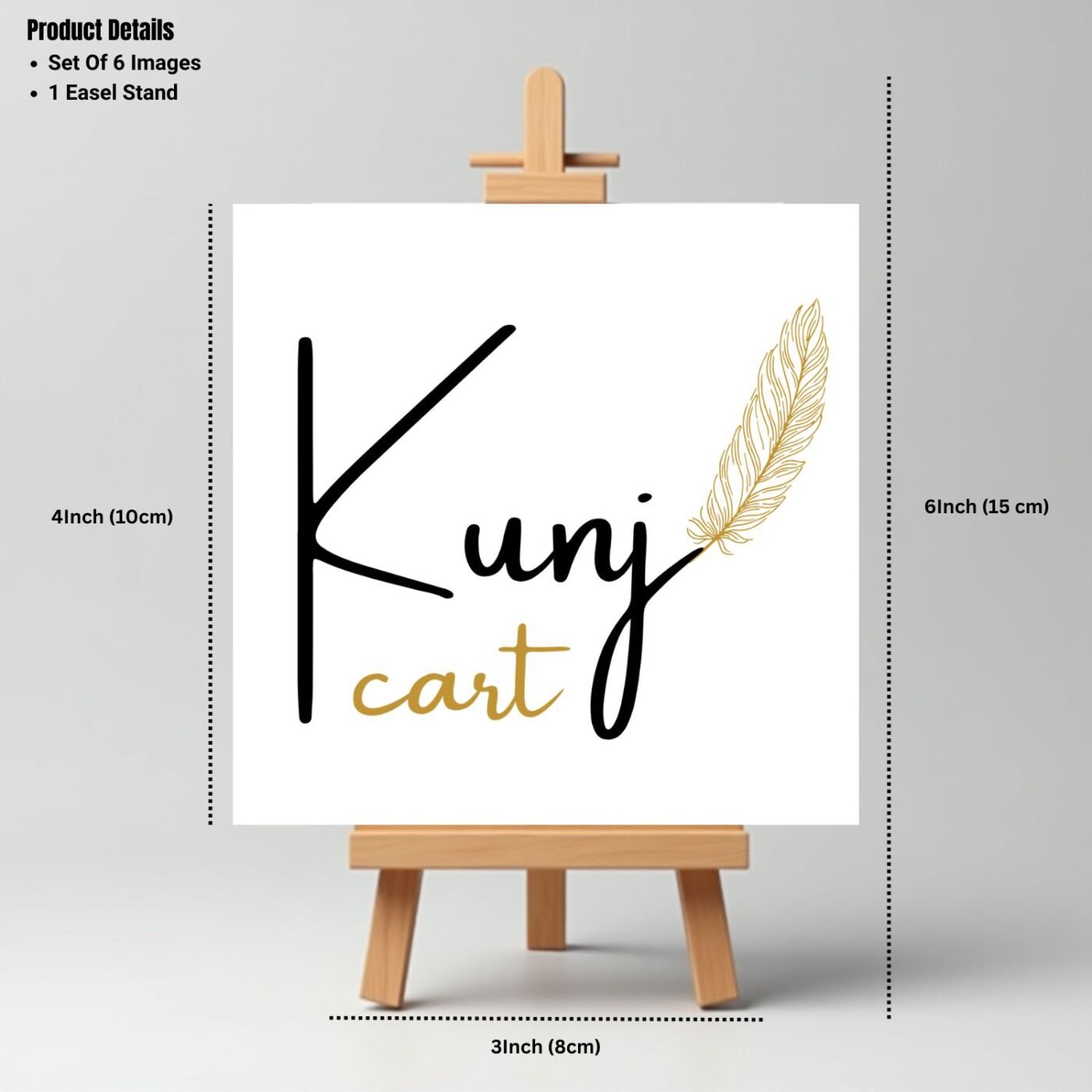 KunjCart Mini Painting Size Details