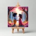 Radha Krishna Mini Painting1