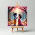 Radha Krishna Mini Painting2