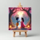 Radha Krishna Mini Painting4