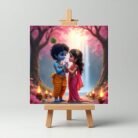 Radha Krishna Mini Painting6
