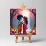 Radha Krishna Mini Painting1