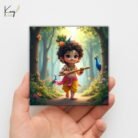 Baby Radha Krishna Mini Canvas Painting 3