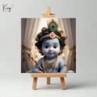 Bal Krishna Mini Canvas Painting Set 1