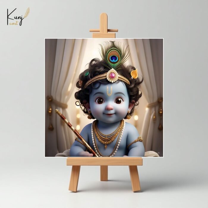 Bal Krishna Mini Canvas Painting Set 1