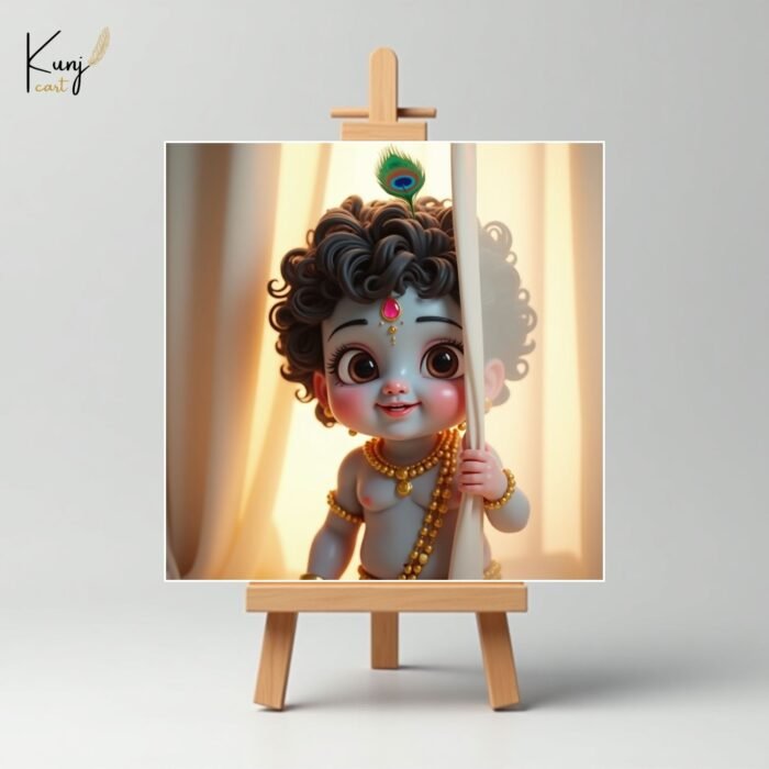 Bal Krishna Mini Canvas Painting Set 2