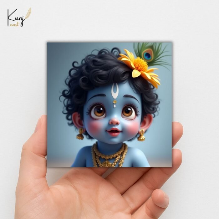 Bal Krishna Mini Canvas Painting Set 3