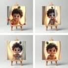 Little Cute Krishna Mini Paintings6