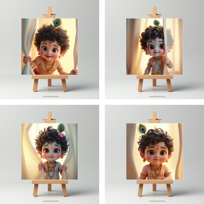 Little Cute Krishna Mini Paintings6