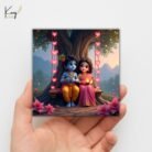 Radha Krishna Baby Mini Canvas Painting Set 4