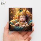 Sleeping Baby Krishna Mini Canvas Painting6