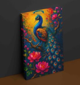 Abstract Peacock Painting For Wall Vastu1