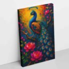 Abstract Peacock Painting For Wall Vastu2