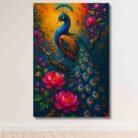 Abstract Peacock Painting For Wall Vastu6