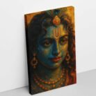 Abstract Radha Krishna canvas painting2
