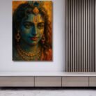 Abstract Radha Krishna canvas painting5