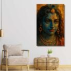 Abstract Radha Krishna canvas painting7