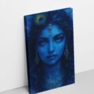Beautiful Krishna With Cow Painting Cute krishna canvas painting1