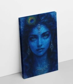 Beautiful Krishna With Cow Painting Cute krishna canvas painting1