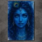 Beautiful Krishna With Cow Painting Cute krishna canvas painting3