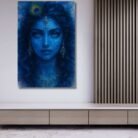 Beautiful Krishna With Cow Painting Cute krishna canvas painting5