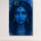 Beautiful Krishna With Cow Painting Cute krishna canvas painting6
