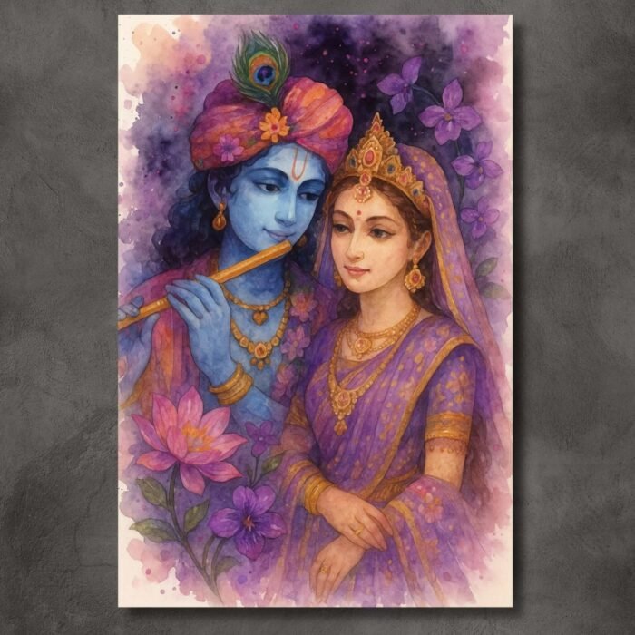 Best Radha Krishna painting for home by Kunjcart3