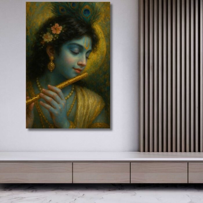 Buy Radha Krishna wall painting By Kunjcart1