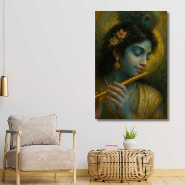 Buy Radha Krishna wall painting By Kunjcart3