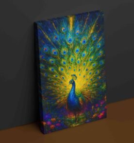 CANVAS Peacock Painting For Wall Vastu1