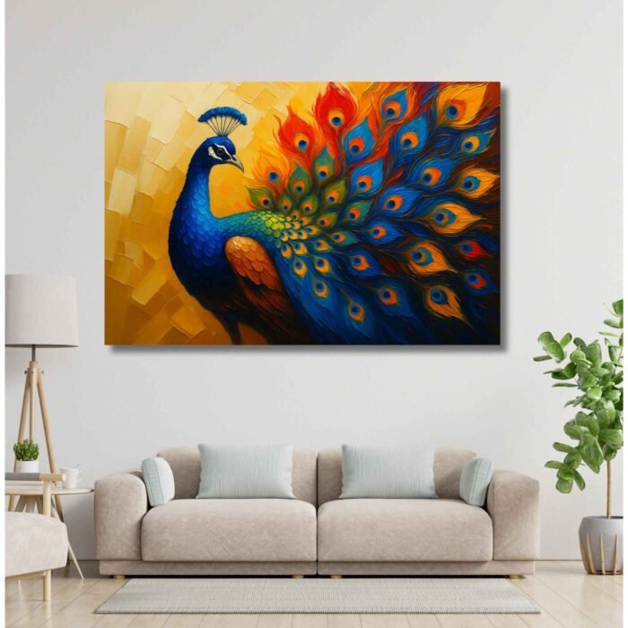 Dancing Peacock Painting2