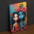 Decorative Radha Krishna canvas1