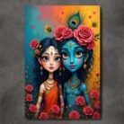 Decorative Radha Krishna canvas2