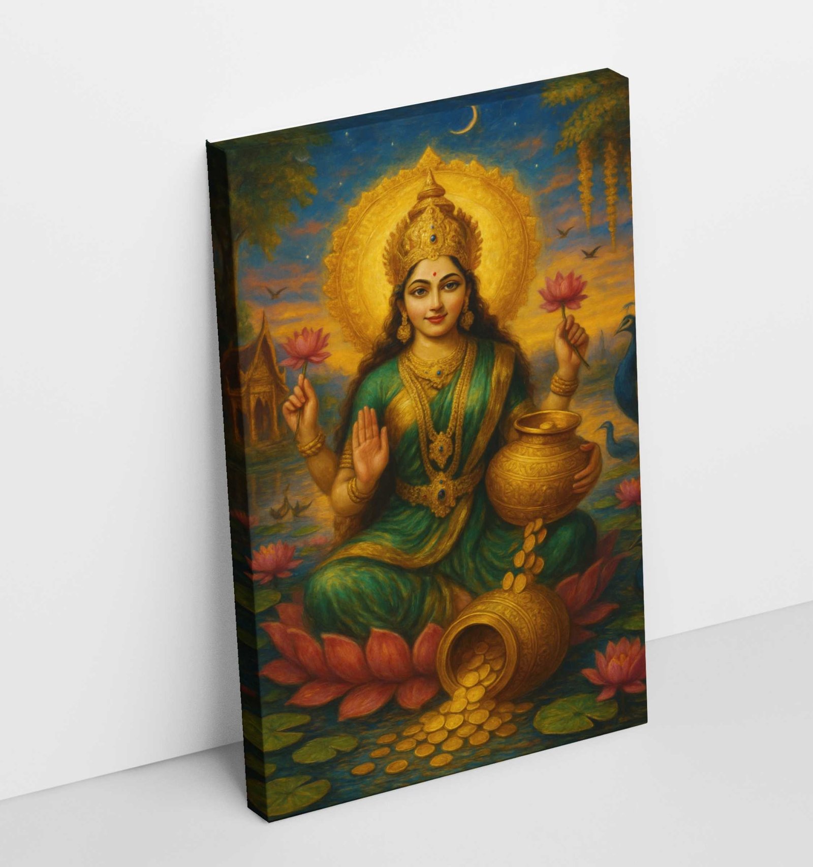Devi lakshmi wall painting by KunjCart2