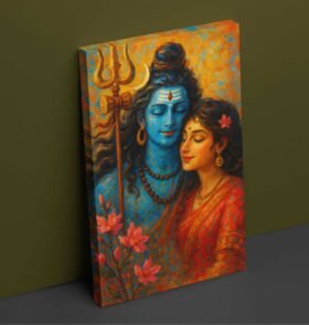Divine Shiva Parvati wall poster1