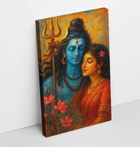 Divine Shiva Parvati wall poster2