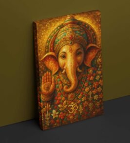 Ganesh ji wall canvas painting 1