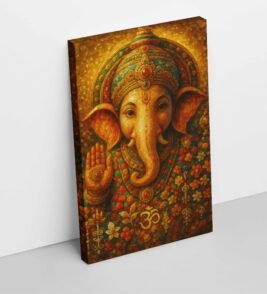 Ganesh ji wall canvas painting 2