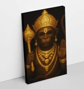 Gold Foil Hanuman Painting2