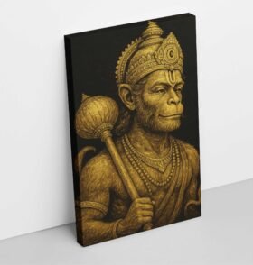 Golden Hanuman Painting2