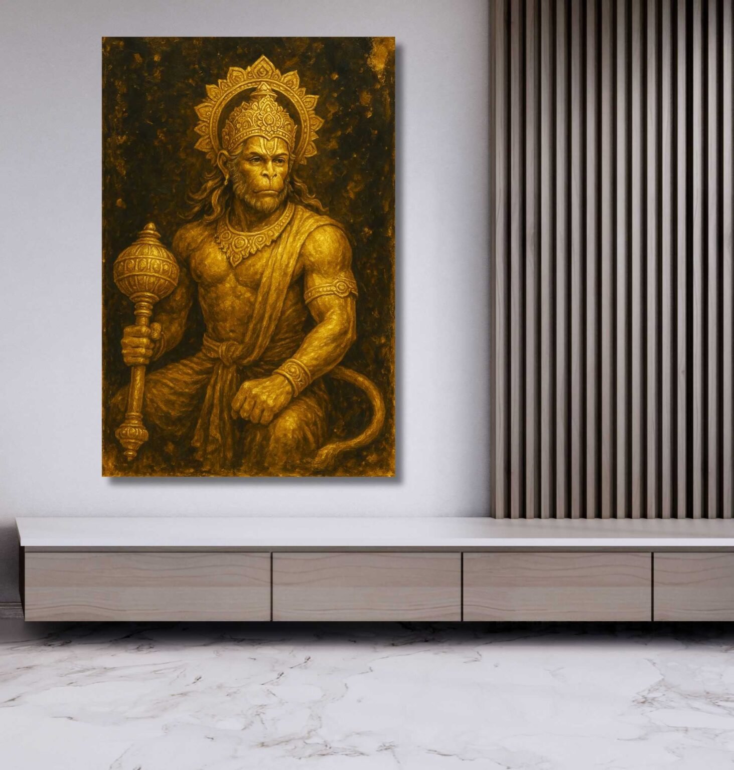 Hanuman Painting for Home Decor By KunjCart5