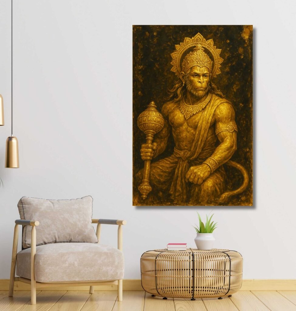 Hanuman Painting for Home Decor By KunjCart1