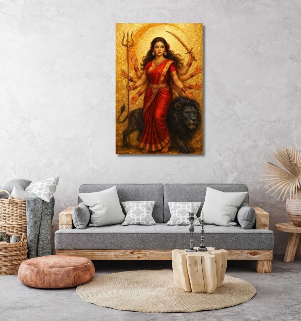 KUNJ CART Maa Durga Wall Painting 2