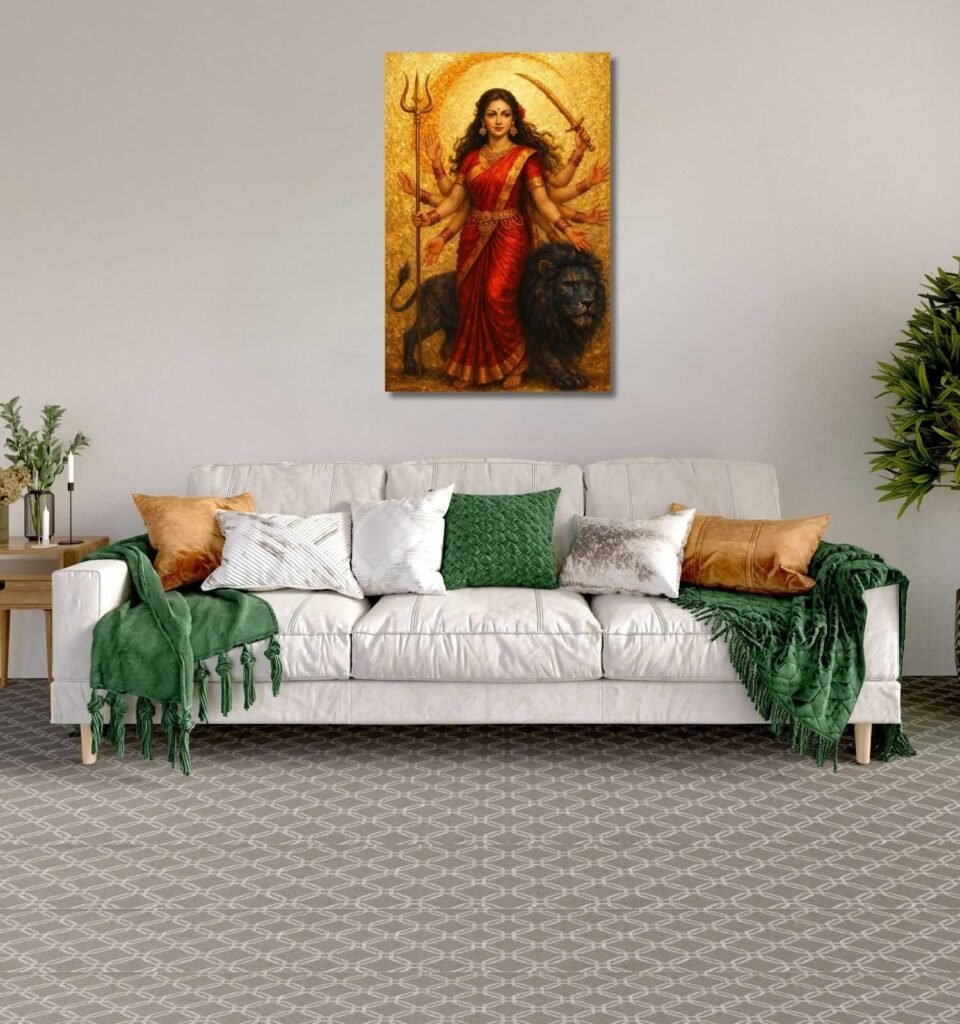 KUNJ CART Maa Durga Wall Painting 2