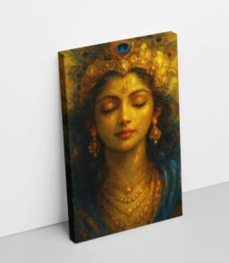 Krishna canvas wall painting by kunjcart1