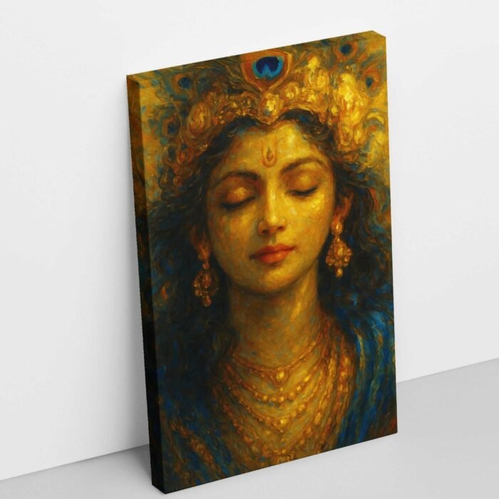 Krishna canvas wall painting by kunjcart1