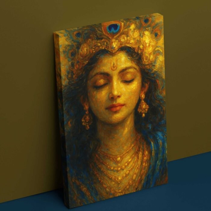 Krishna canvas wall painting by kunjcart2